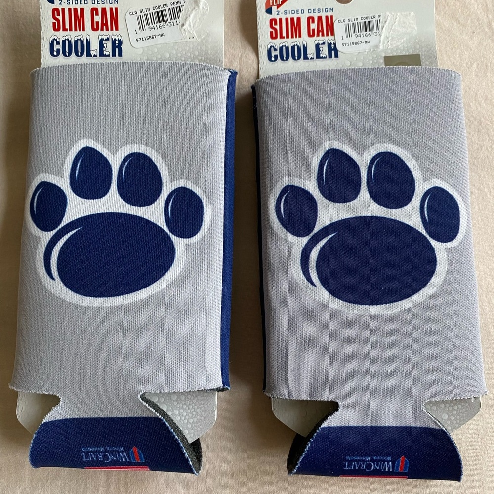Set of 2 bundle Penn State Nittany Lions 2 Tone Slim Can Koozie NEW NWT - Picture 3 of 4